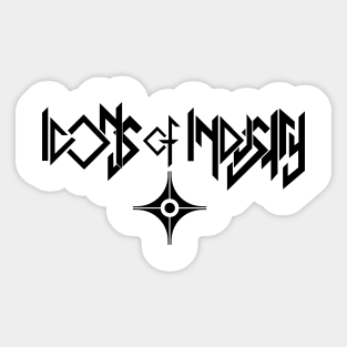 Band Banner (Black) Sticker